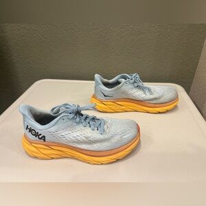 Hoka One One Women's Clifton 8 Running Shoes Blue Sneakers Athletic Size 6.5 D